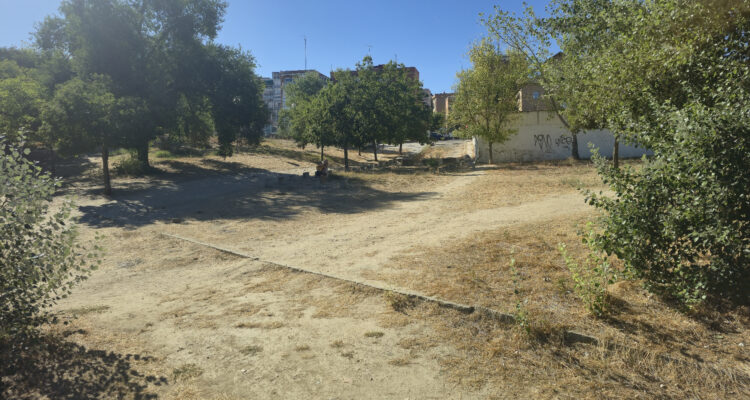Espacio de zona de juegos antes