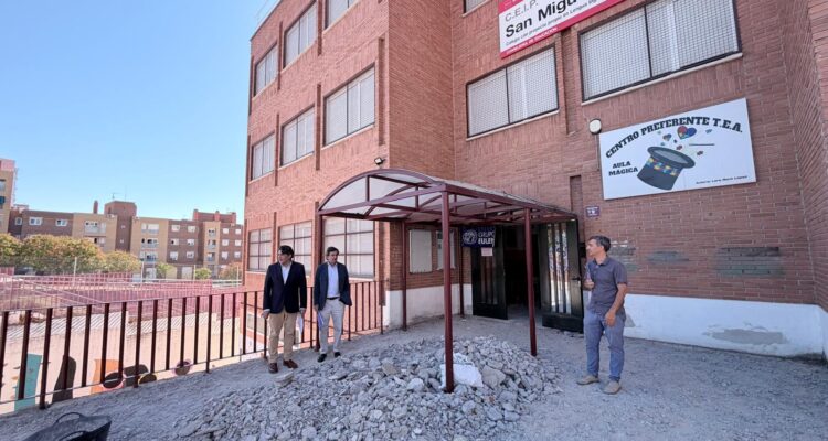 David Pérez, en su visita al colegio de Educación Infantil y Primaria San Miguel