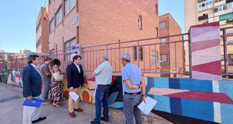 David Pérez, en su visita al colegio de Educación Infantil y Primaria San Miguel