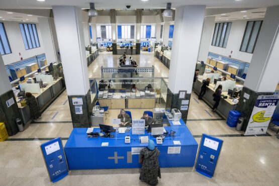 Imagen de archivo de la Oficina de Atención al Contribuyente de la calle de Alcalá 45