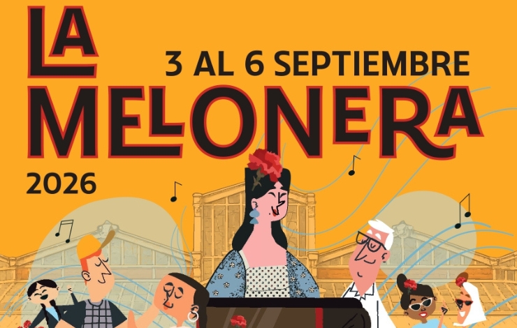 Cartel de las Fiestas de La Melonera 2026 en el distrito de Arganzuela