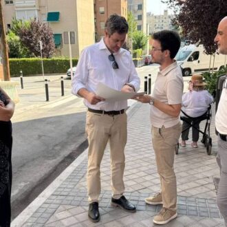 Visita obras barrio Campamento Latina