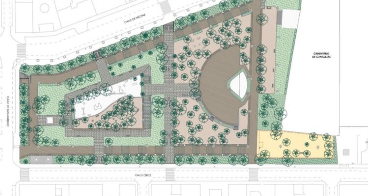 Plano del parque de Canillejas
