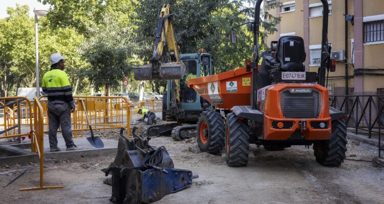 Trabajos en la parcela G San Blas