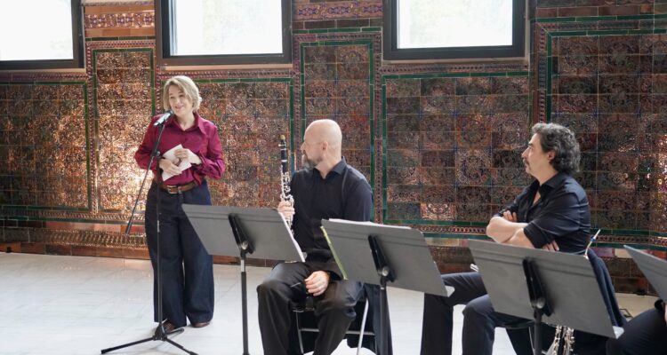 La delegada de Cultura, Turismo y Deporte, Marta Rivera de la Cruz, en la presentación de la nueva temporada de la Banda Sinfónica Municipal de Madrid