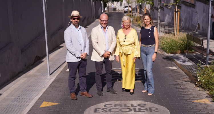 García Romero, Fernández y Estrada visitan el entorno del Colegio Paraíso Sagrados Corazones de Chamartín