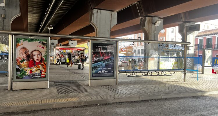 Zona inferior del Puente de Vallecas sur-norte (antes)