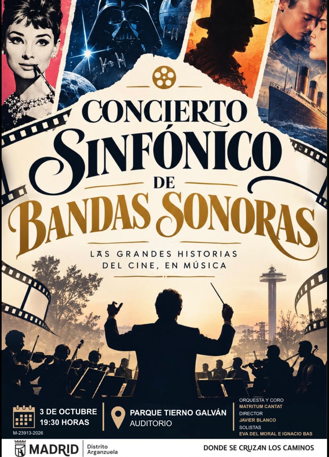 Cartel concierto bandas sonoras