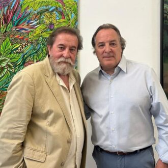 Jaime González Taboada y José Gabriel Astudillo López en la exposición 'Jardines'