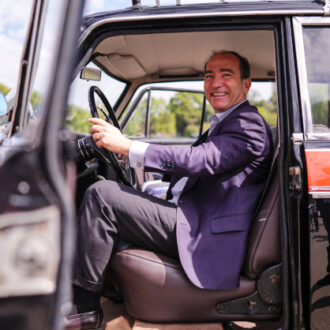 El delegado de Urbanismo, Medio Ambiente y Movilidad, Borja Carabante, en la presentación de las iniciativas del taxi durante la Semana Europea de la Movilidad 2026