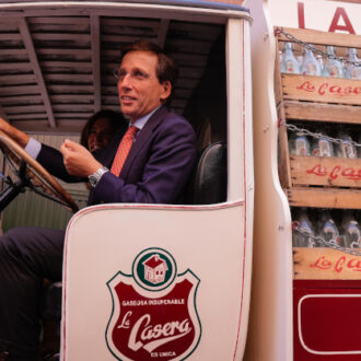 José Luis Martínez-Almeida en la inauguración de la exposición conmemorativa de La Casera