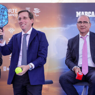 El alcalde de Madrid, José Luis Martínez-Almeida, en la presentación del Día del Deporte Olímpico y Paralímpico y la Noche del Deporte