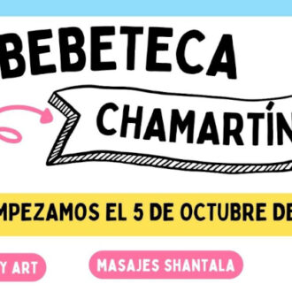 Imagen del cartel de la bebeteca de Chamartín
