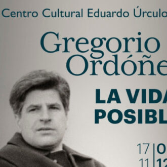 Imagen del cartel de la exposición homenaje a Gregorio Ordóñez, ‘La vida posible’