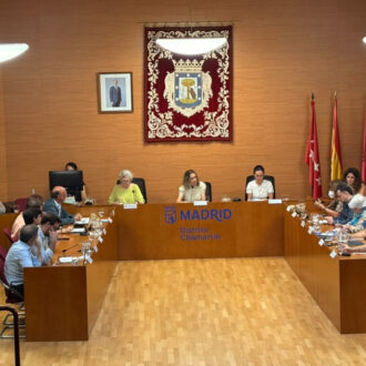 Imagen del pleno del distrito de Chamartín
