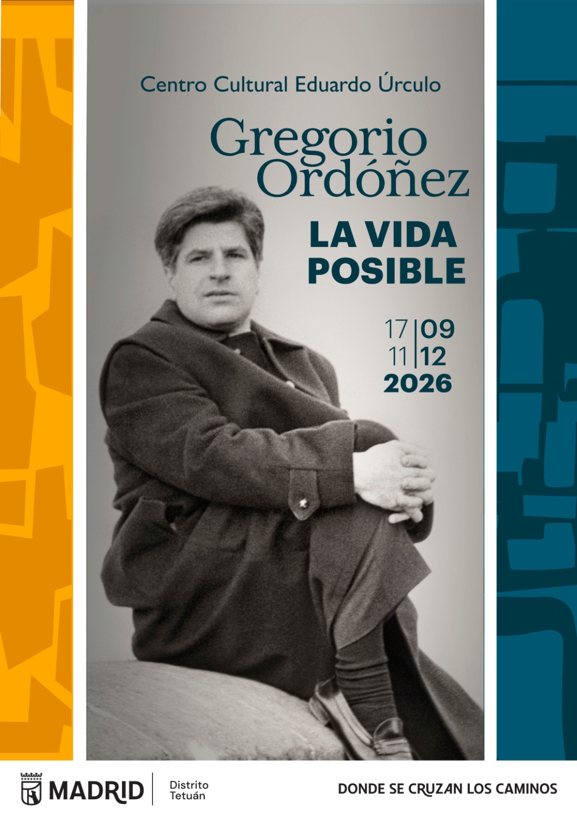 Imagen del cartel de la exposición homenaje a Gregorio Ordóñez, ‘La vida posible’