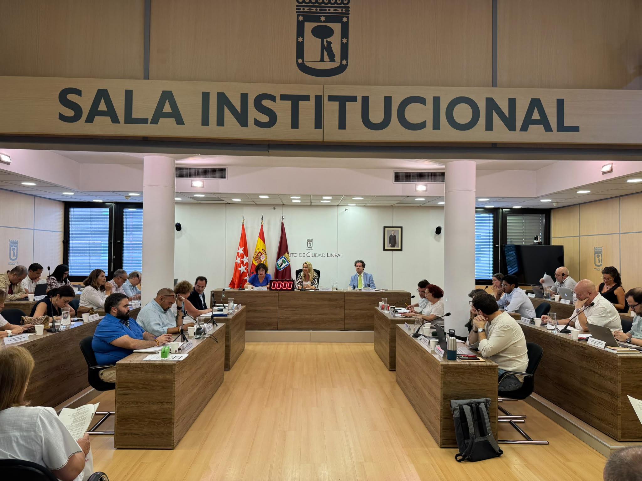 Imagen del pleno ordinario de Ciudad Lineal