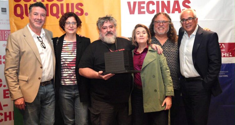 La delegada Marta Rivera de la Cruz y el concejal Carlos Izquierdo en la presentación del festival en la sala Gruta 77