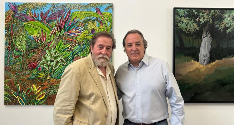 Jaime González Taboada y José Gabriel Astudillo López en la exposición 'Jardines'