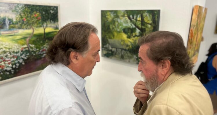 Jaime González Taboada y José Gabriel Astudillo López en la exposición 'Jardines'
