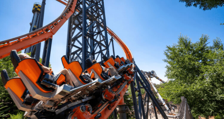 Monta&ntilde;a rusa del Parque de Atracciones (imagen de archivo)