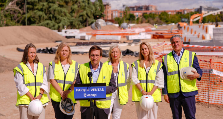 Almeida visita las obras de construcción de Parque Ventas