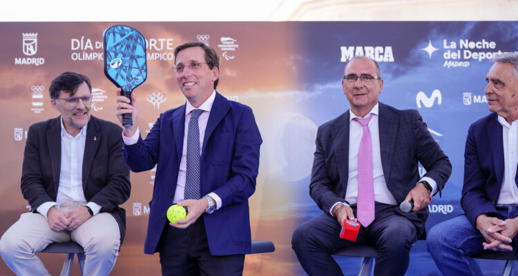 El alcalde de Madrid, José Luis Martínez-Almeida, en la presentación del Día del Deporte Olímpico y Paralímpico y la Noche del Deporte