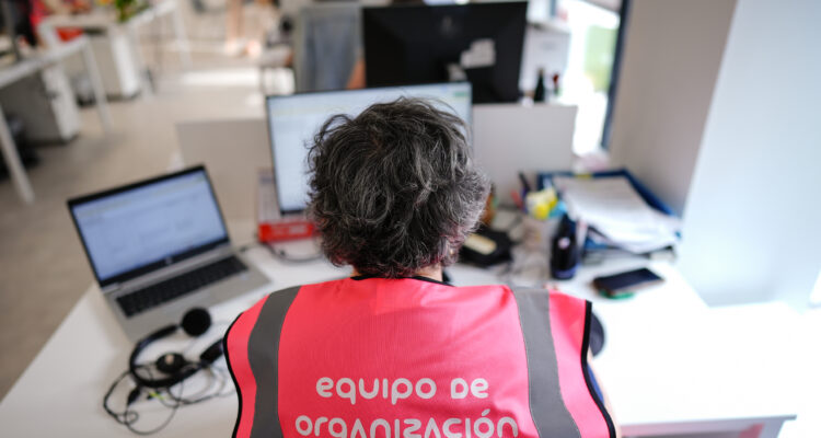 Voluntaria del cuerpo de voluntariado municipal