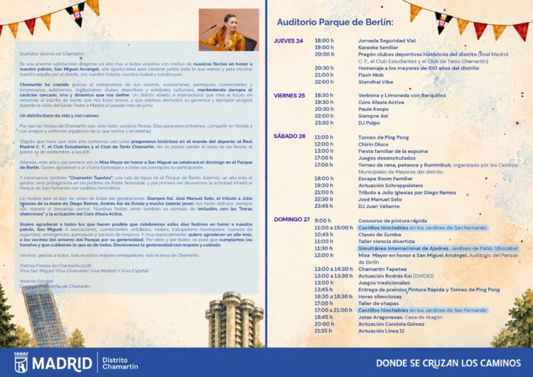 Programa Fiestas de San Miguel