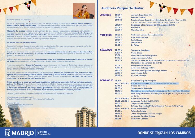 Programa Fiestas de San Miguel