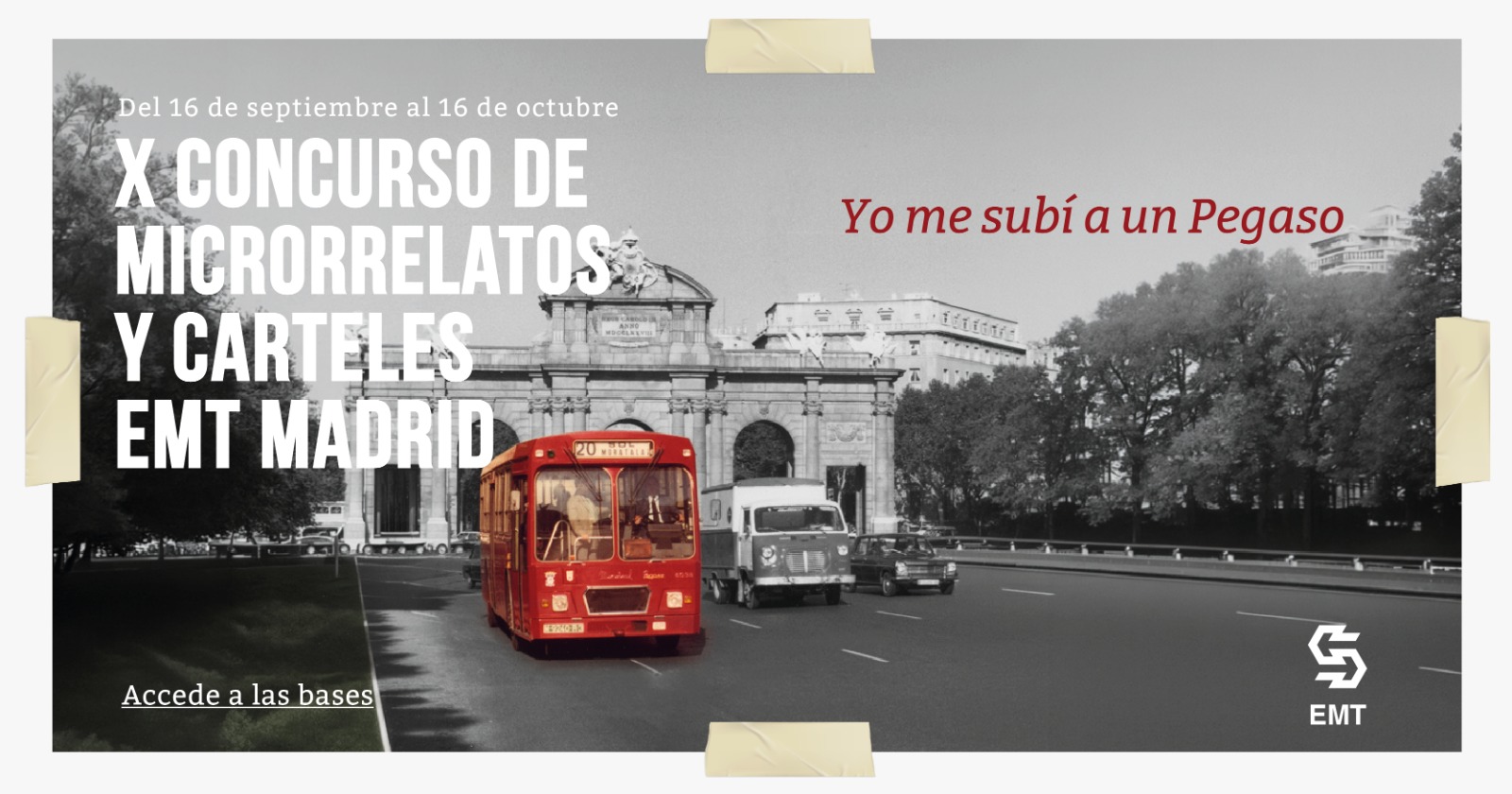 Cartel X Concurso Microrrelatos de EMT Madrid