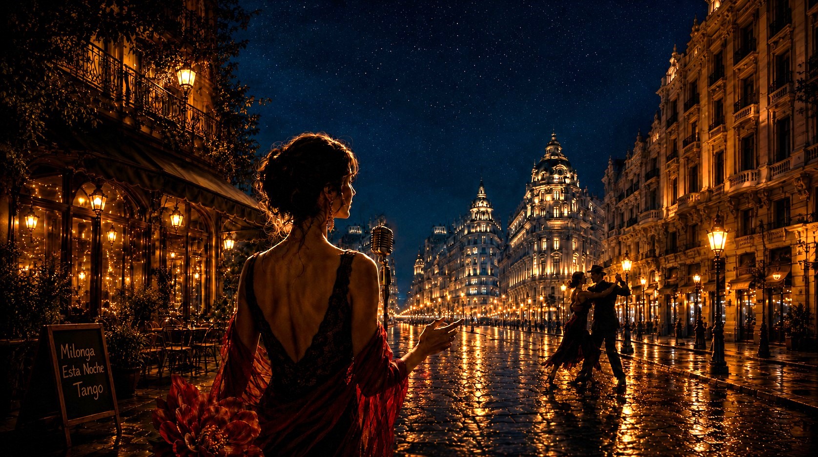 Ilustración de la actividad 'Buenas noches, Buenos Aires'
