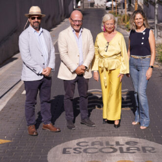 García Romero, Fernández y Estrada visitan el entorno del Colegio Paraíso Sagrados Corazones de Chamartín