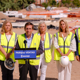 Almeida visita las obras de construcción de Parque Ventas