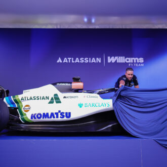 Presentación del monoplaza de Atlassian Williams F1 Team en la plaza del Callao