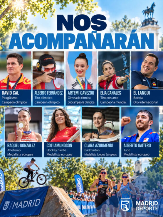 Deportistas participantes en el Día del Deporte Olímpico y Paralímpico