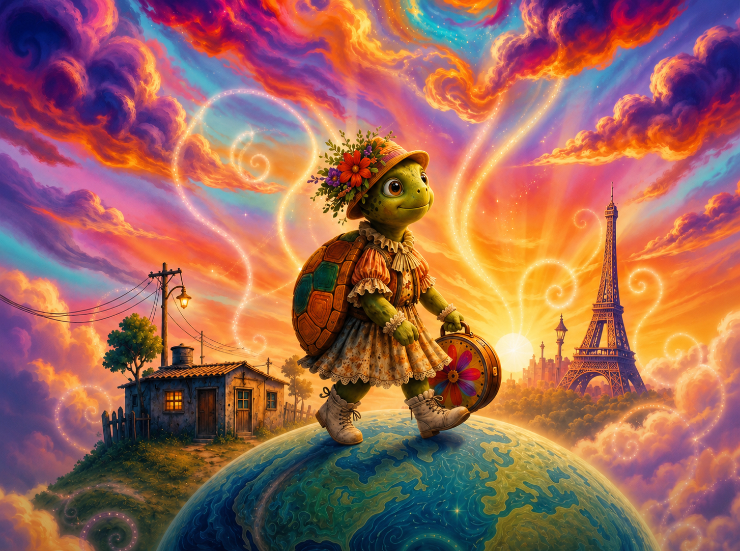 Ilustración de 'Manuelita, mi casa en el mundo'