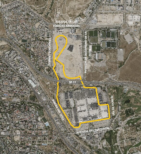 Ortofoto. Plano del circuito