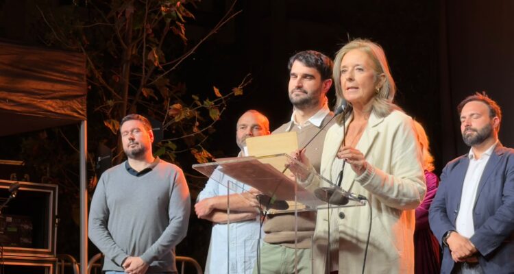 La concejala de Salamanca, Cayetana Hernández de la Riva, en el pregón de las Fiestas del Pilar