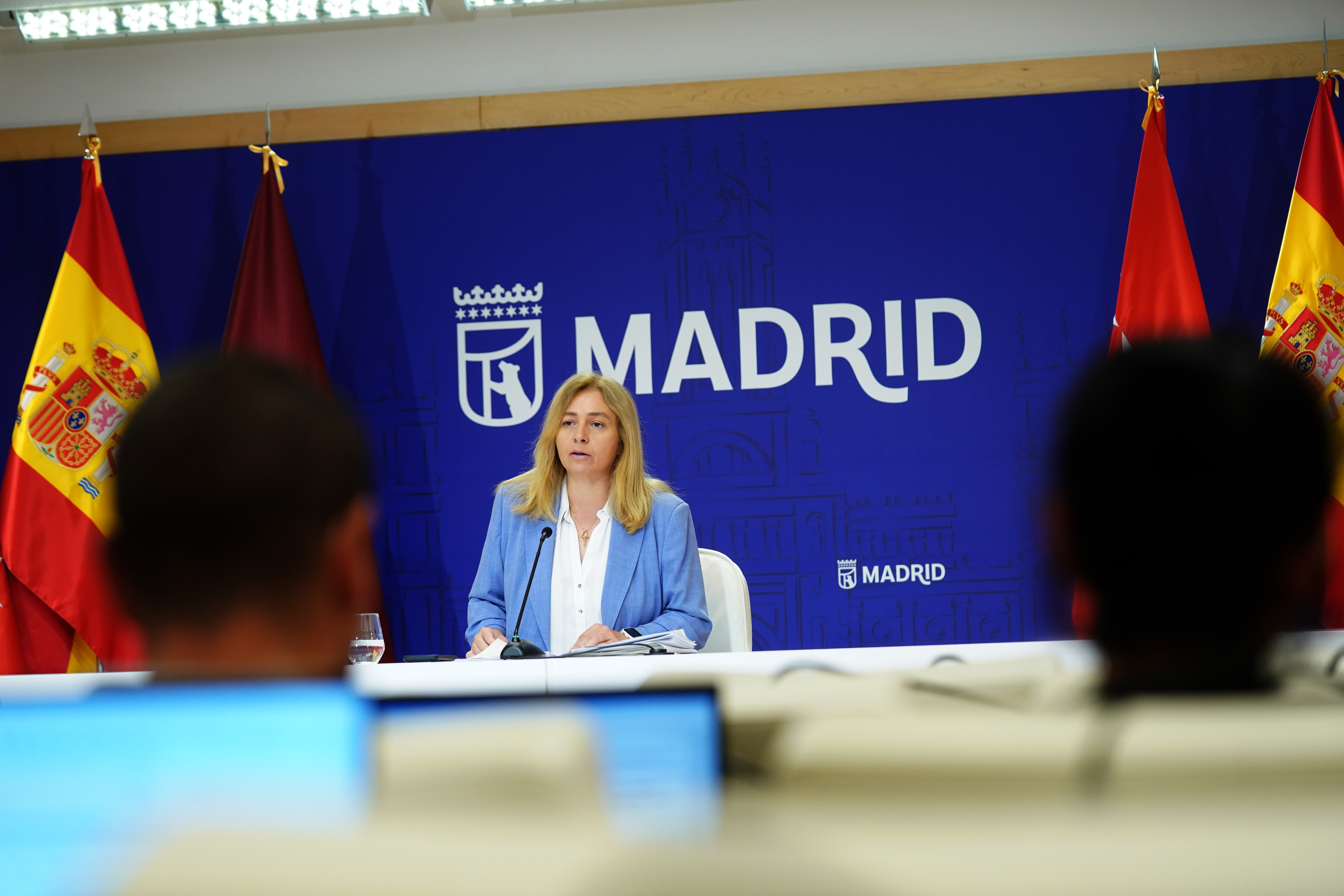La vicealcaldesa y portavoz municipal, Inma Sanz, durante la rueda de prensa posterior a la Junta de Gobierno