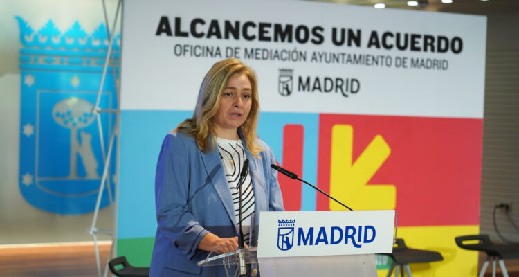 La vicealcaldesa de Madrid, Inma Sanz, en la inauguración de las terceras Jornadas de Mediación del Ayuntamiento de Madrid