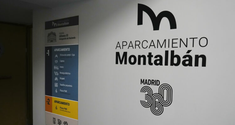 Aparcamiento de Montalbán tras su reforma