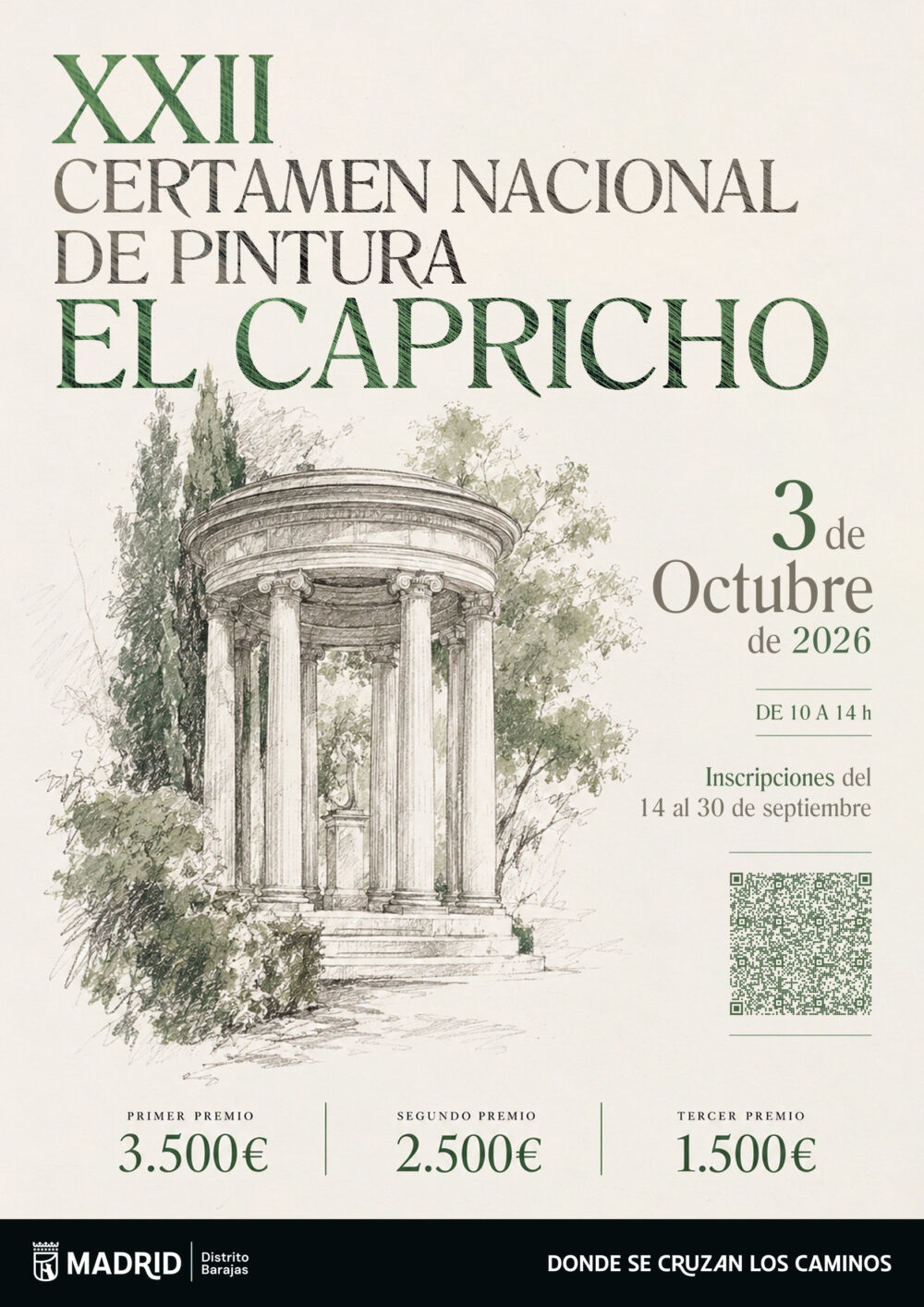 Cartel del XXII Certamen Nacional de Pintura El Capricho