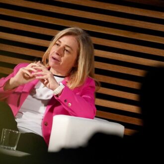 Inma Sanz en el panel sobre seguridad y cohesión social celebrado en el marco del Encuentro de Ciudades Iberoamericanas