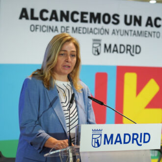 La vicealcaldesa de Madrid, Inma Sanz, en la inauguración de las terceras Jornadas de Mediación del Ayuntamiento de Madrid