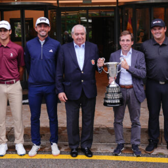 El alcalde de Madrid, José Luis Martínez-Almeida, en la presentación del torneo de golf Open de España presented by Madrid