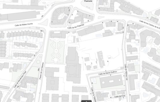 Mapa del área ‘Ciudad de Servicios de la ONCE-Calle de María Guilhou’ (C) Geoportal Ayuntamiento de Madrid