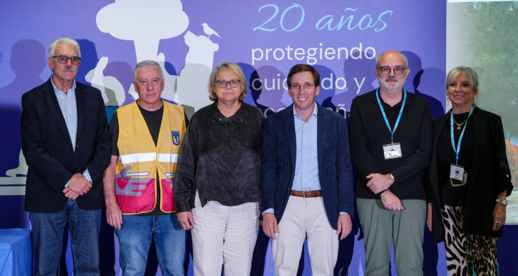 El alcalde de Madrid, José Luis Martínez-Almeida, ha presidido el acto por el 20º aniversario del Centro de Protección Animal