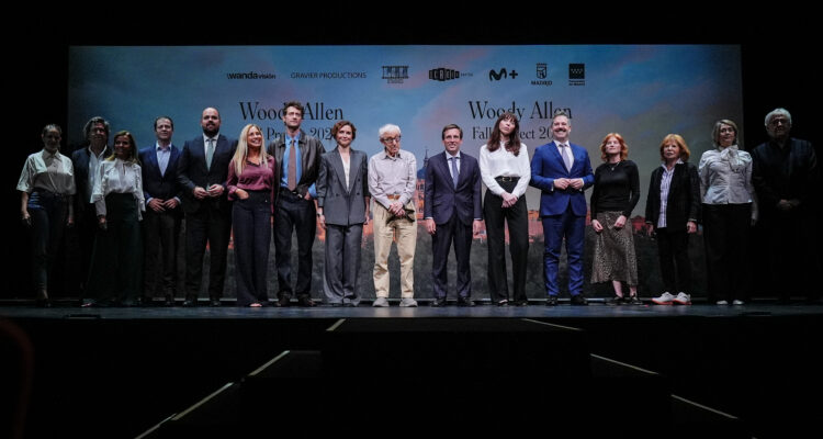 El alcalde de Madrid, José Luis Martínez-Almeida, en la presentación del rodaje de la próxima película de Woody Allen