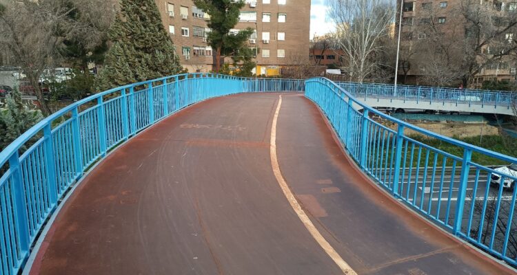 Imagen actual de la pasarela peatonal del Puente de La Lira